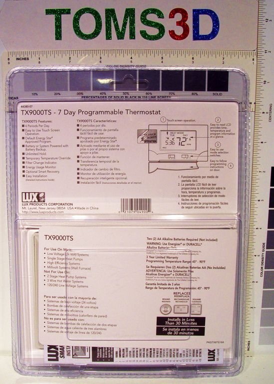 Lux Thermostats Blog. The TX9000RF is 7-day programmable thermostat..  Easy to Use LUX Speed Dial®; 7 Day Programmable - Each Day Can Be  Different.